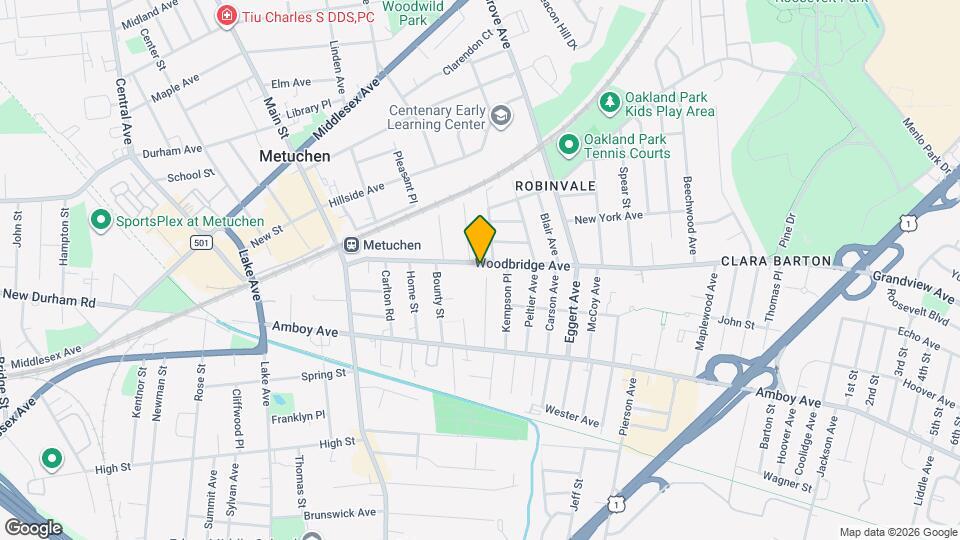 203 Woodbridge Ave Map and Location Details