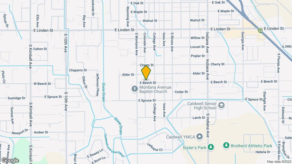 1417 E Beech St Map and Location Details