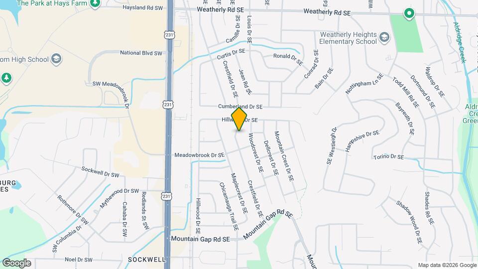 11207 Crestfield Dr SE Map and Location Details