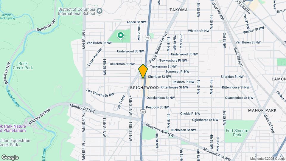 6222 Georgia Ave NW Map and Location Details