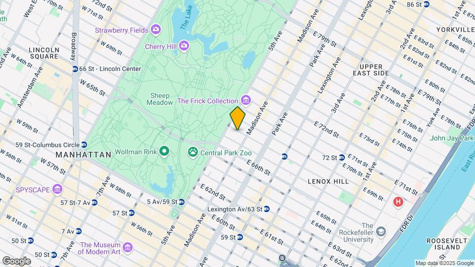 12 E 68th St Map and Location Details