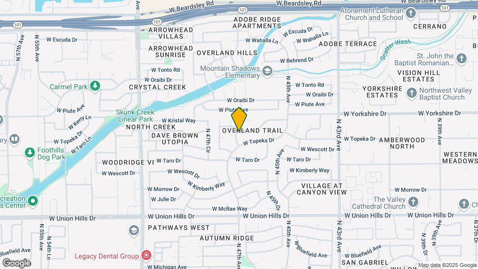 19215 N 47th Ave Map and Location Details