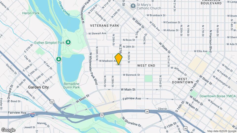 2704 W Jefferson St Map and Location Details