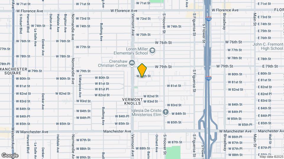 932 W 80th St Mapa y Detalles de la Ubicación