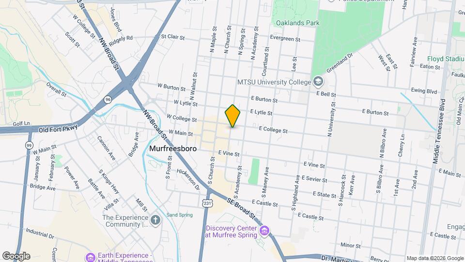 118 N Spring St, Unit 1 Map and Location Details