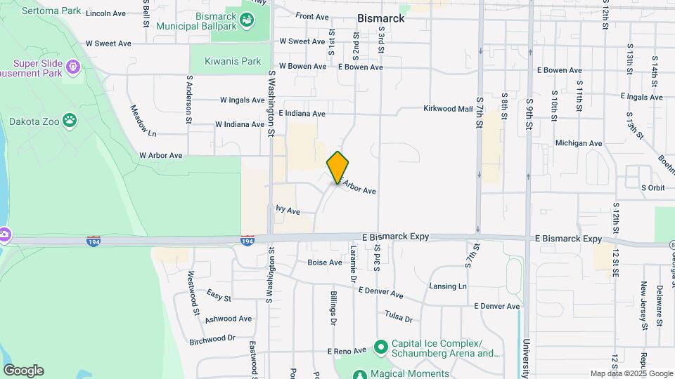 201 E Arbor Ave Mapa y Detalles de la Ubicación