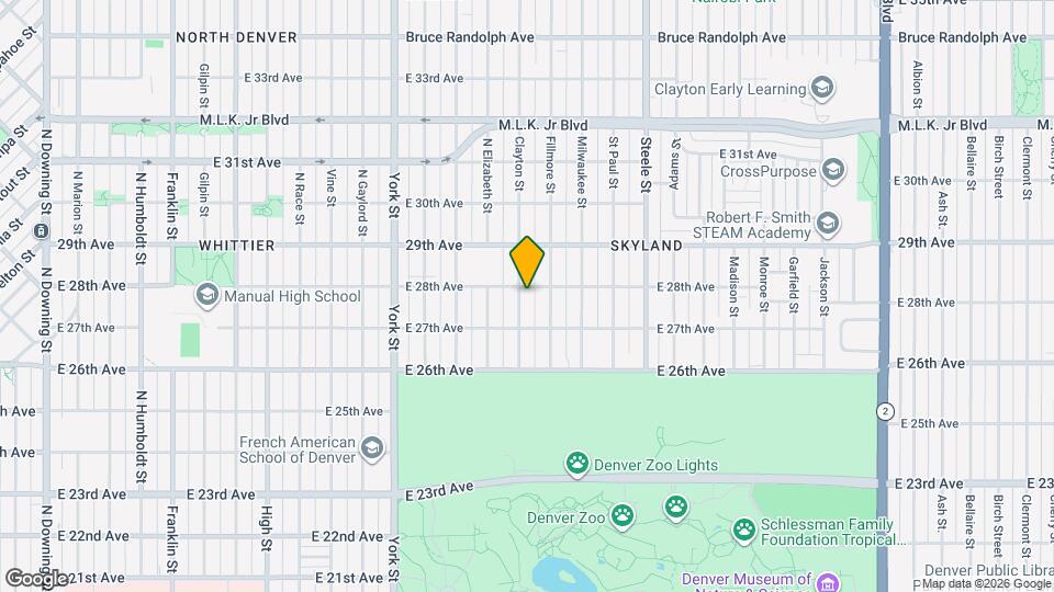 2750 Clayton St Map and Location Details