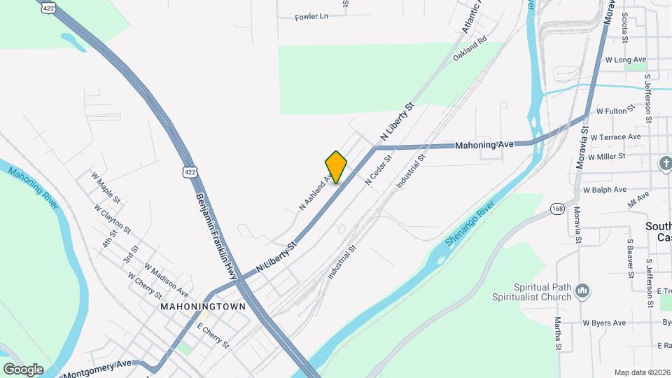 905 N Liberty St Map and Location Details