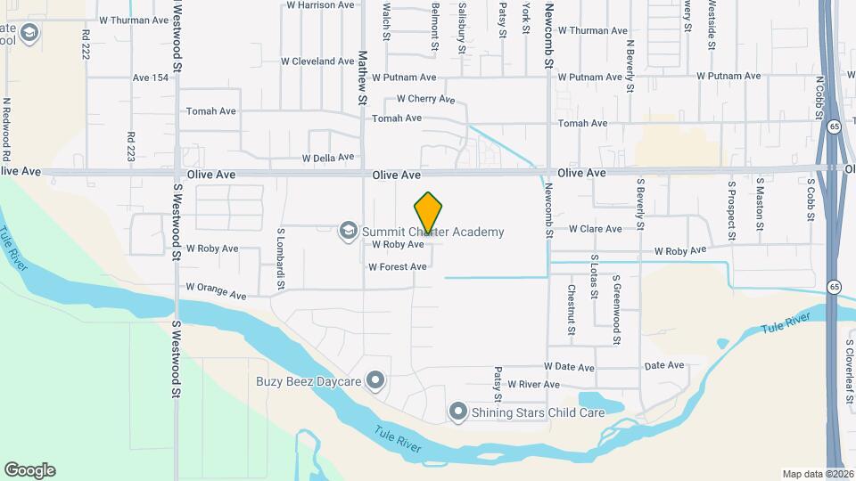 1880 W Roby Ave Map and Location Details