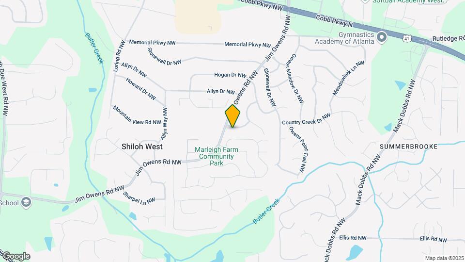 3605 Creek Mill Dr NW Map and Location Details