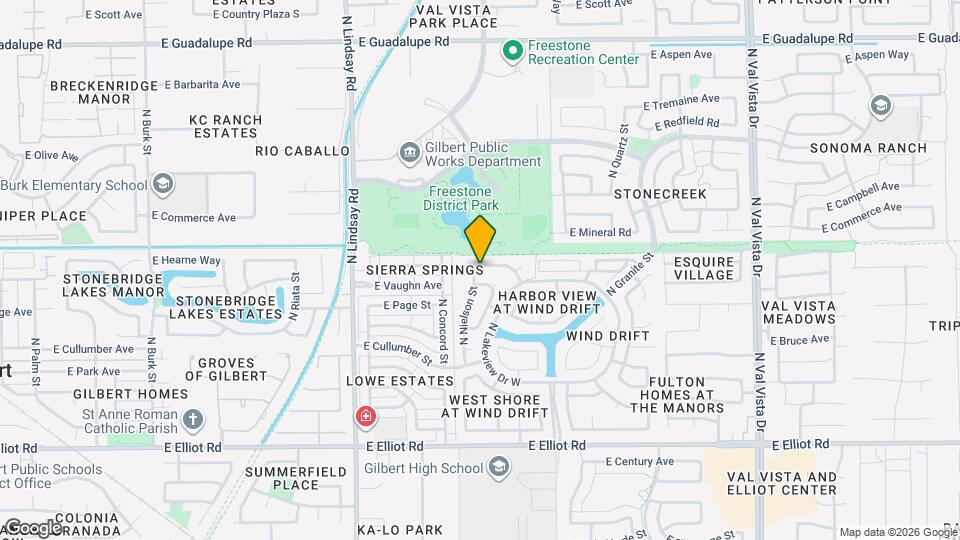 1027 E Hearne Way Mapa y Detalles de la Ubicación