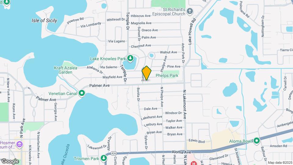 1525 Palmer Ave Map and Location Details