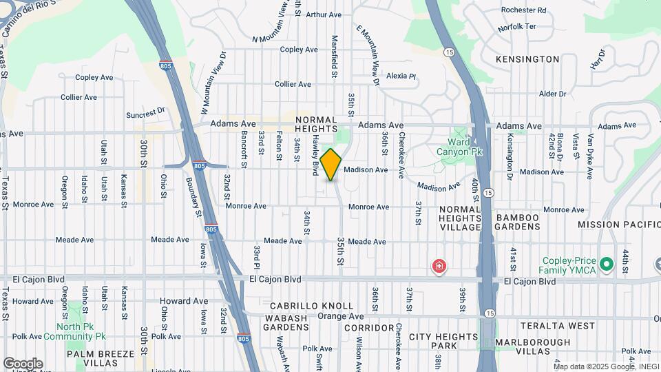 4558 1/2 35th St Map and Location Details