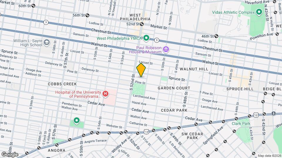 5116 Delancey St, Unit 2 Map and Location Details