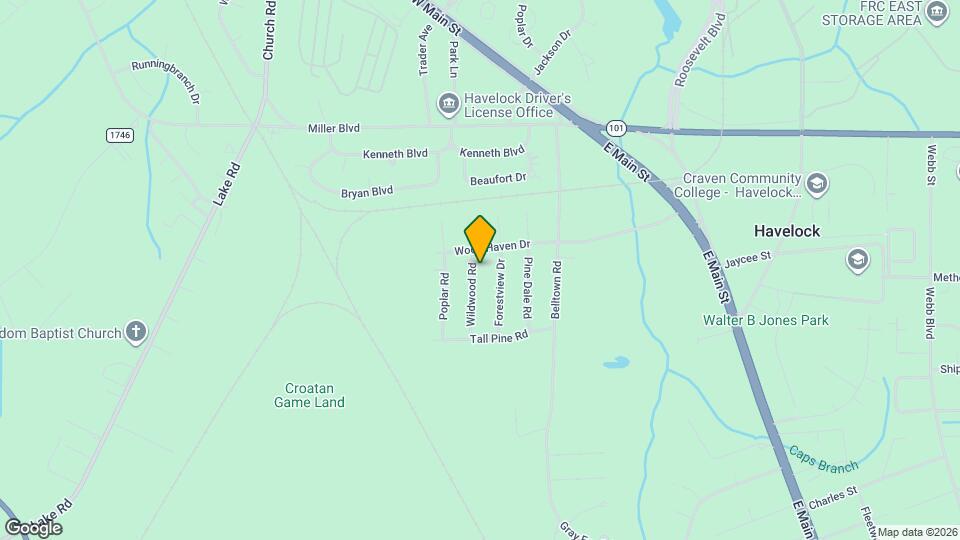 203 Wildwood Rd Map and Location Details