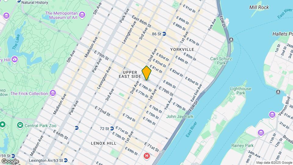 322 E 79th St Map and Location Details