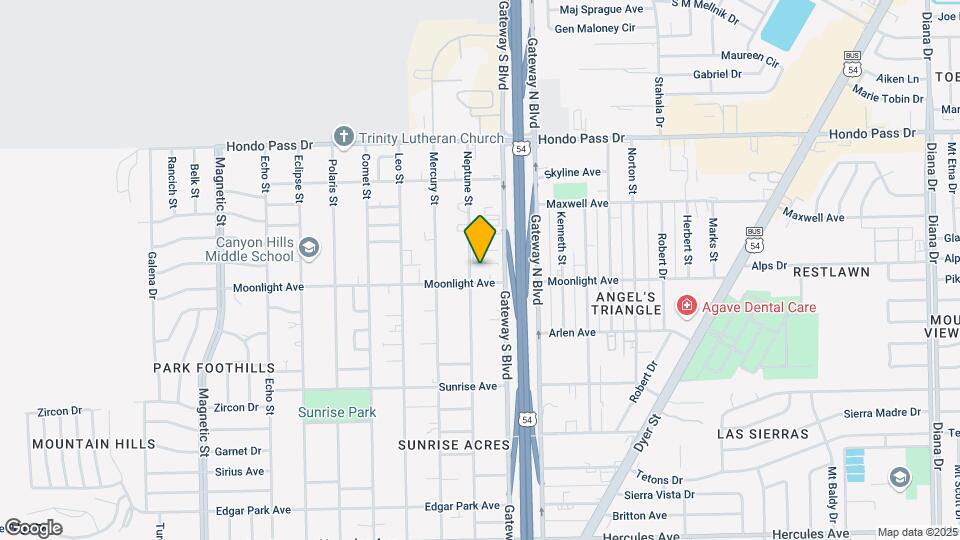 4201 Moonlight Ave Map and Location Details