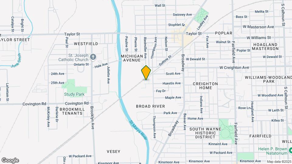 1432 Huestis Ave Map and Location Details