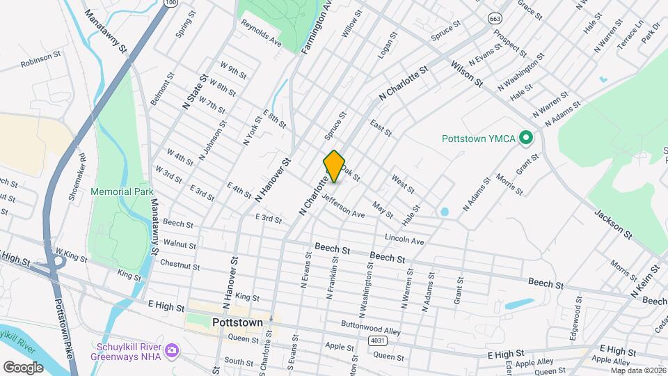 365 N Evans St Map and Location Details