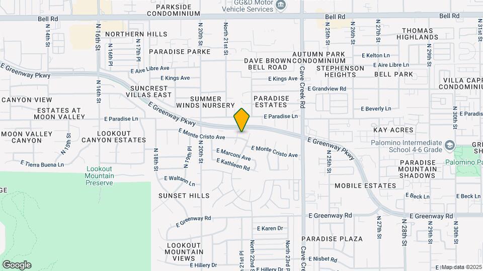 2138 E Monte Cristo Ave Map and Location Details