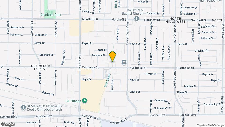 16731 Parthenia St Map and Location Details
