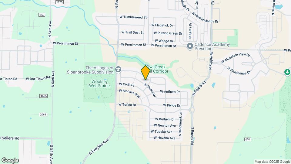 4608 W Wales Dr Map and Location Details