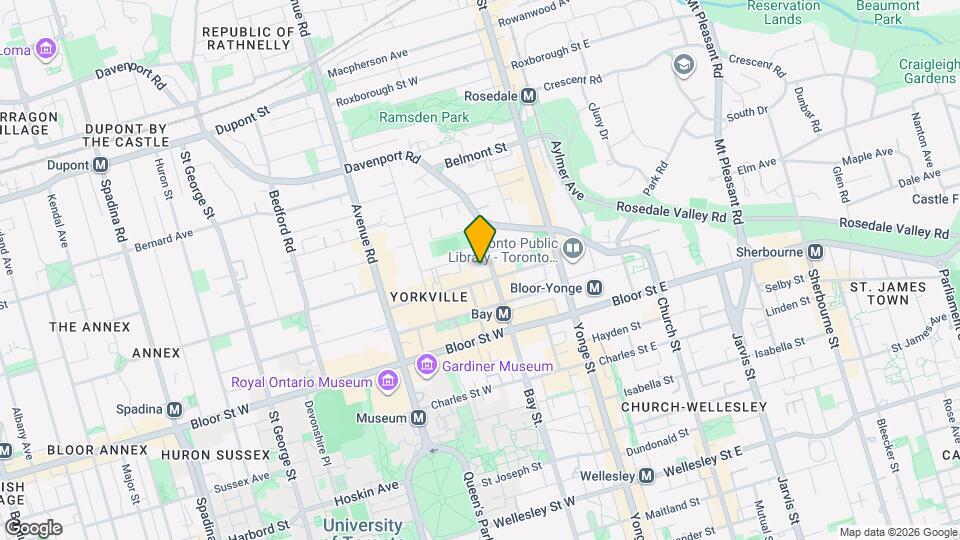 The Regency Yorkville Map and Location Details