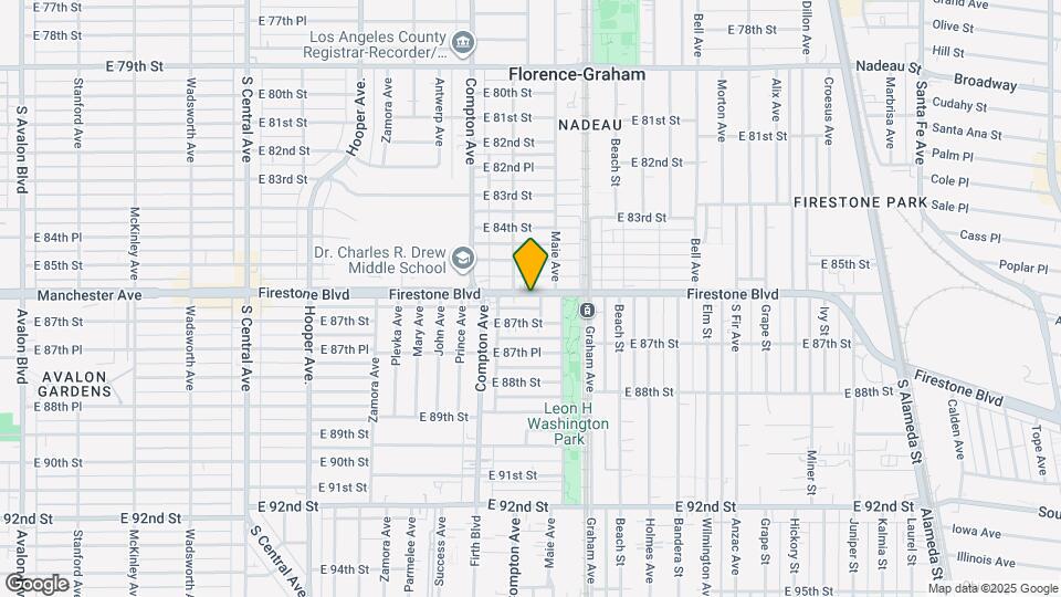 1616 Firestone Blvd Mapa y Detalles de la Ubicación