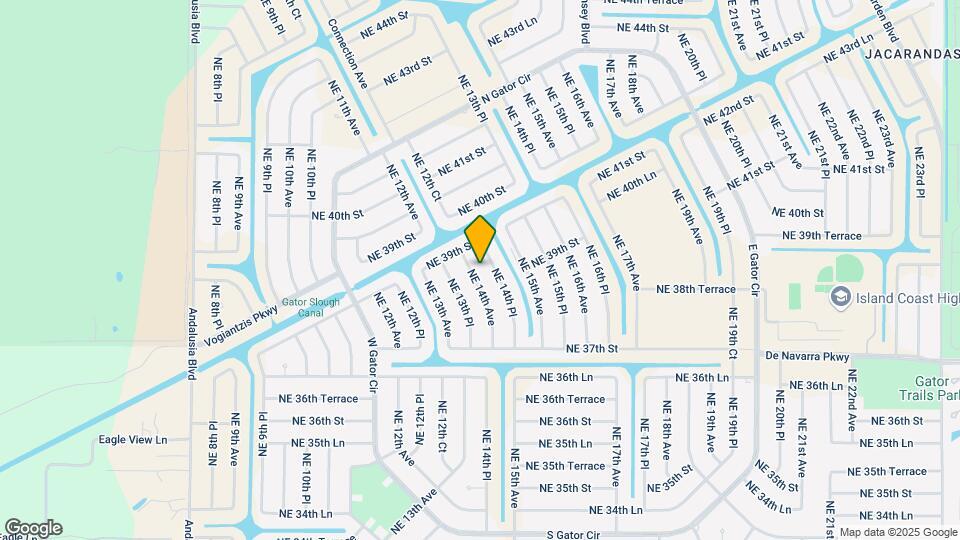 3753 NE 14th Ave Map and Location Details
