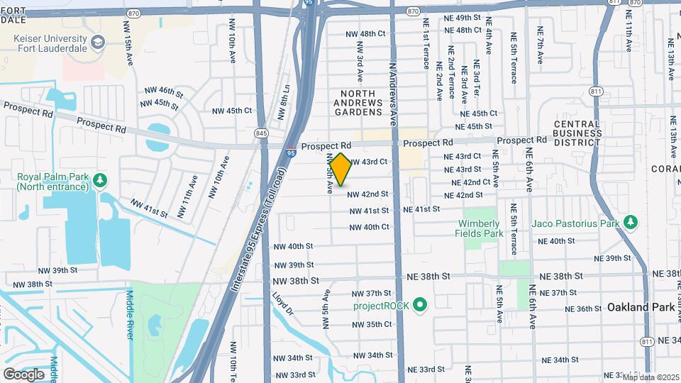 Oakland Park Apartments Map and Location Details