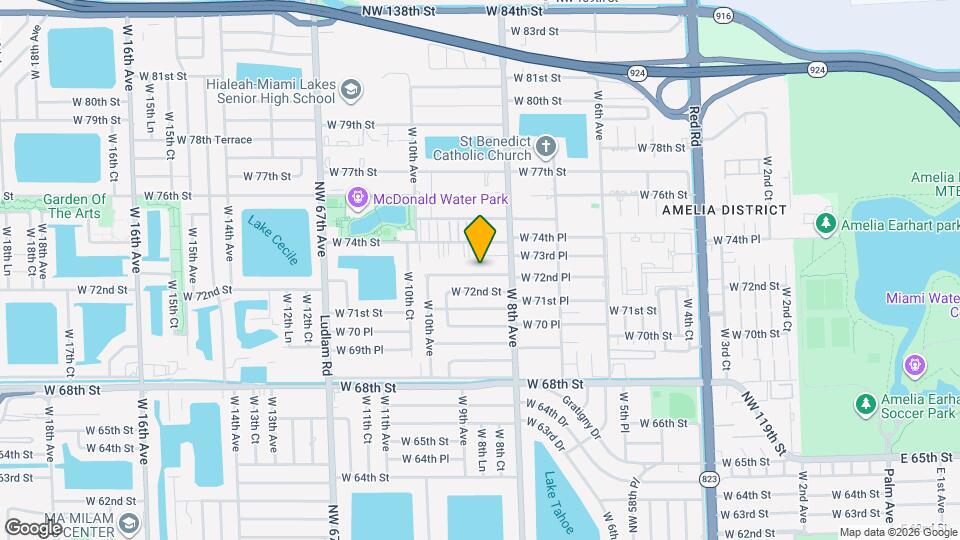 865 W 72nd Pl Map and Location Details