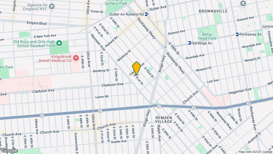 309 E 91st St Mapa y Detalles de la Ubicación