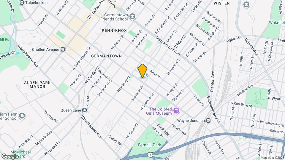 5107 Wayne Ave, Unit 3rd Floor Mapa y Detalles de la Ubicación