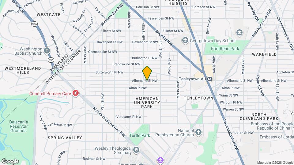 4440 Albemarle St NW Map and Location Details