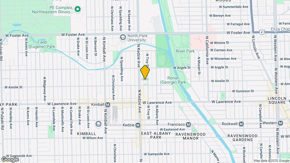 4912 N Troy St Map and Location Details