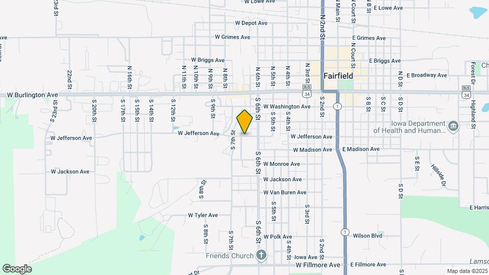 606 W Jefferson Ave Mapa y Detalles de la Ubicación
