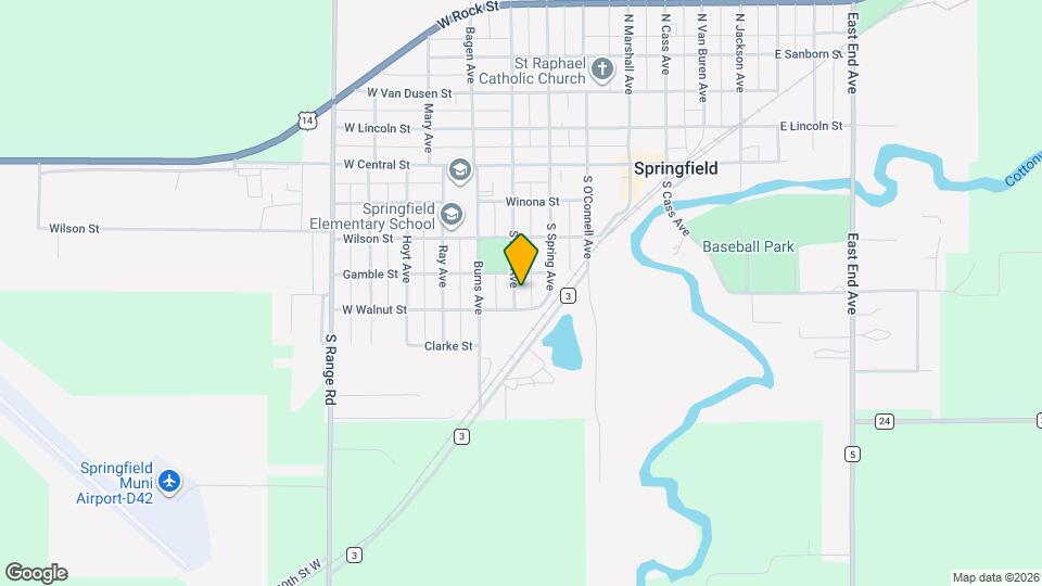 301 S Park Ave Map and Location Details