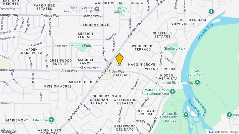 5155 Arden Way Map and Location Details