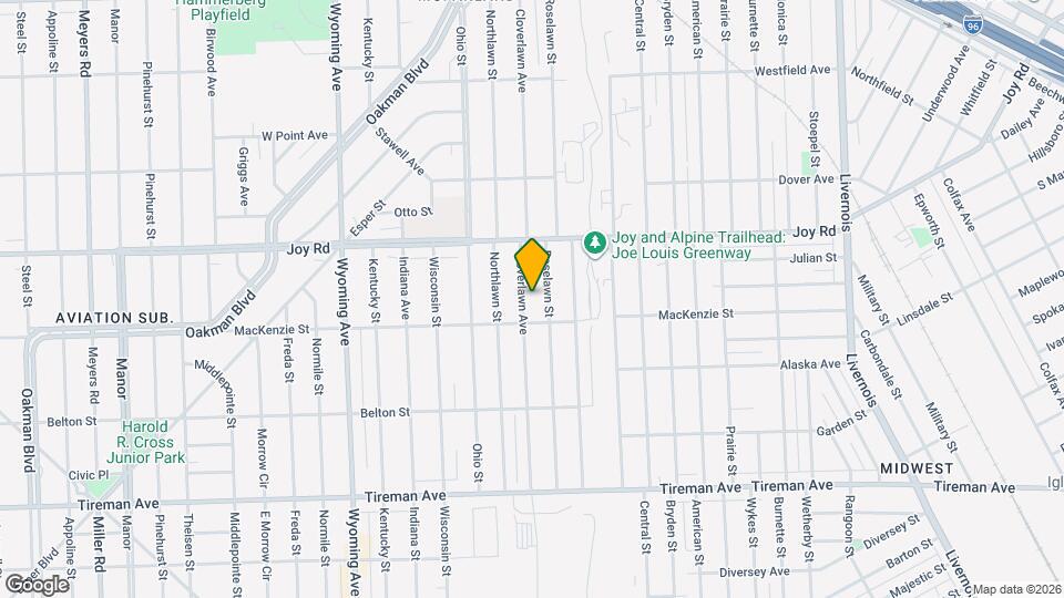 8544 Cloverlawn Ave Map and Location Details