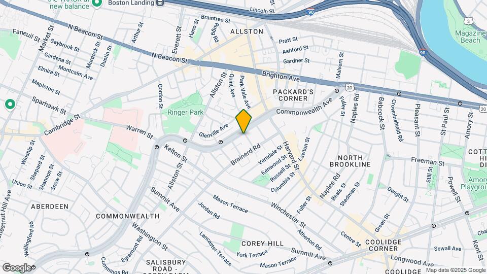 1284 COMMONWEALTH Ave Map and Location Details