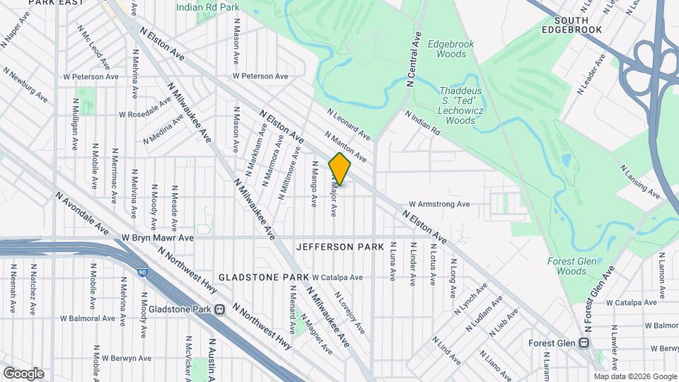 5705 N Major Ave Map and Location Details