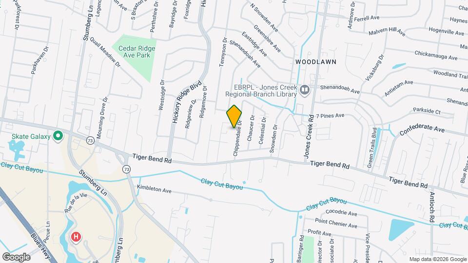 6428 Chippendale Dr Map and Location Details