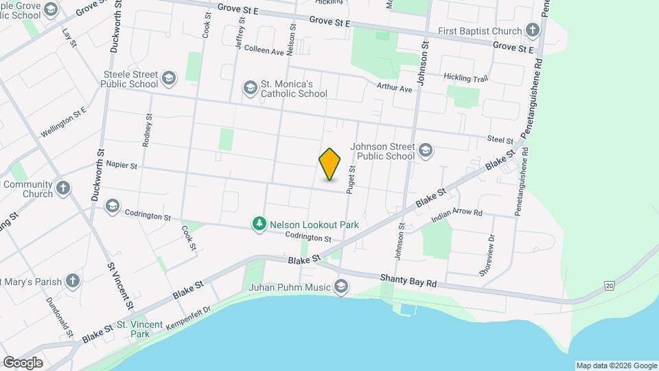 226 Napier St Map and Location Details