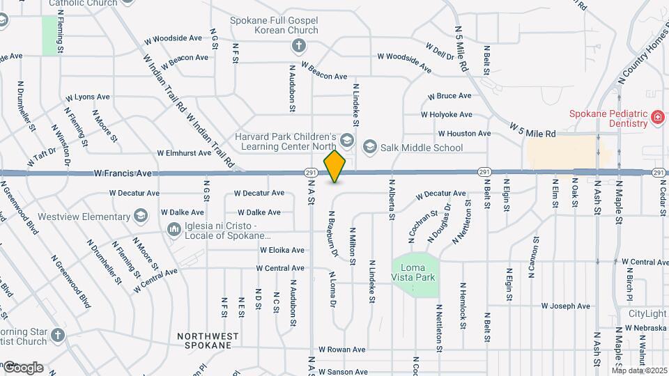 2814 W Midwick Ave Map and Location Details