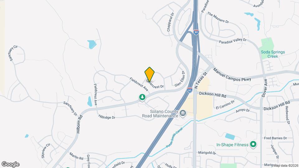 2033 Silvercrest Dr Map and Location Details