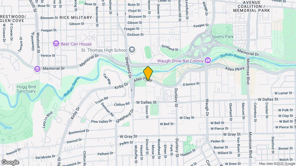 Hanover Buffalo Bayou Mapa y Detalles de la Ubicación