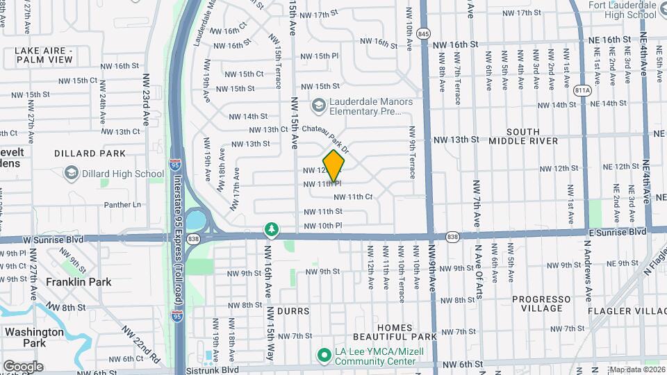 1306 NW 11th Pl Map and Location Details