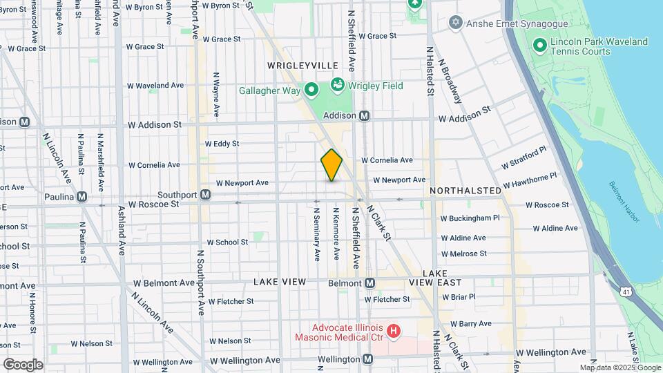 1037 W Newport Ave Mapa y Detalles de la Ubicación