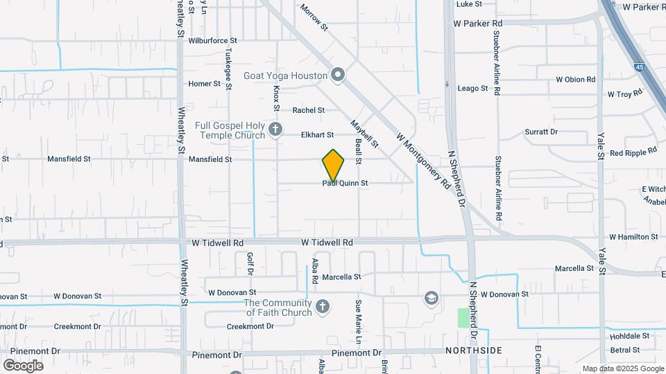831 Paul Quinn St Map and Location Details