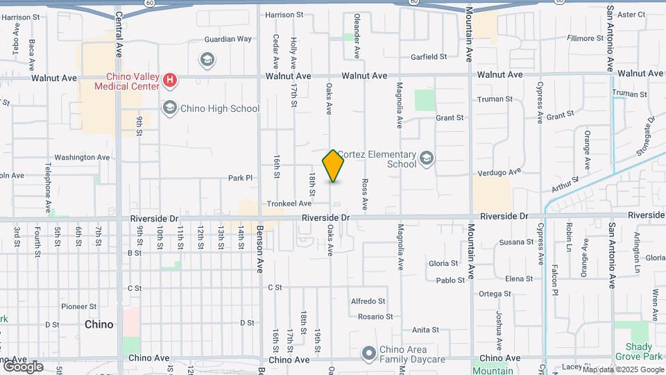 12811 Oaks Ave Map and Location Details